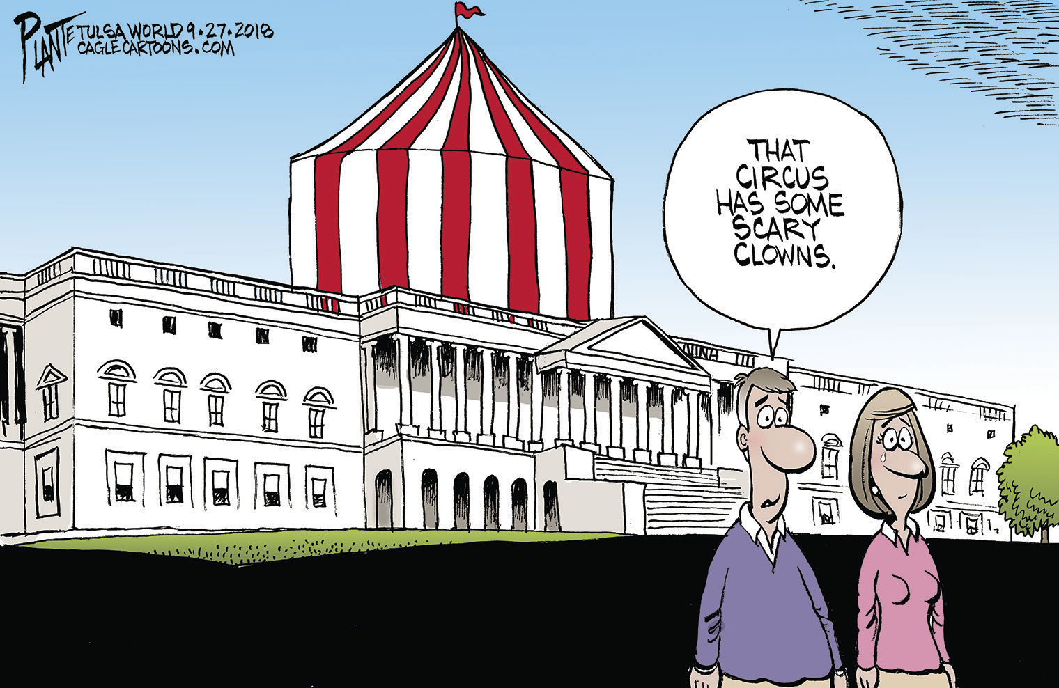 Bruce Plante Cartoon: Dr. Ford and Judge Kavanaugh